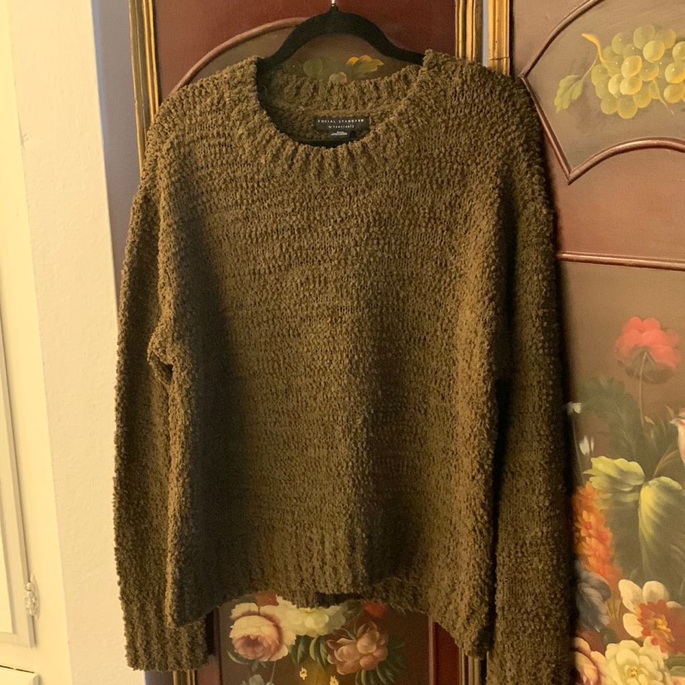 Sanctuary rich olive green sweater